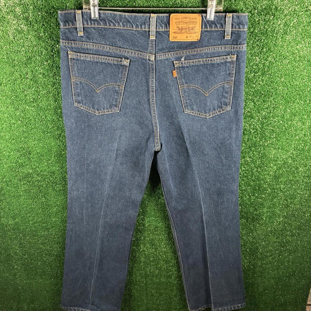 Vintage 90s Levi’s 517 Orange Tab Jeans 40x30 Bootcut 1995 Great Condition